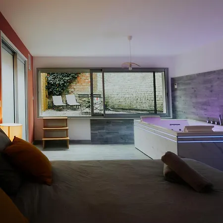 Appartspa59 - Suite Tentation - Balneo, Sauna - Secret Room En Option Supplementaire Valenciennes Exterior photo